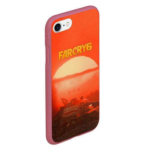 Чехол iPhone 7/8 матовый Far Cry 6 - Libertad / 3D-Малиновый – фото 2