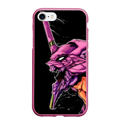 Чехол iPhone 7/8 матовый Evangelion Eva 01