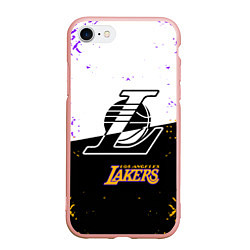 Чехол iPhone 7/8 матовый Коби Брайант Los Angeles Lakers,