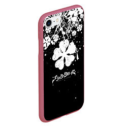 Чехол iPhone 7/8 матовый Black clover: Asta, цвет: 3D-малиновый — фото 2