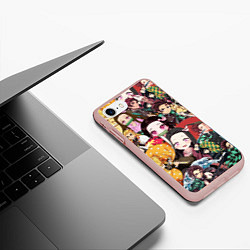 Чехол iPhone 7/8 матовый КЛИНОК РАССЕКАЮЩИЙ СТИКЕРБОМБИНГ, цвет: 3D-светло-розовый — фото 2