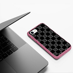 Чехол iPhone 7/8 матовый KIZARU x BIG BABY TAPE BANDANA, цвет: 3D-малиновый — фото 2