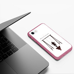 Чехол iPhone 7/8 матовый Берсерк berserk, цвет: 3D-малиновый — фото 2