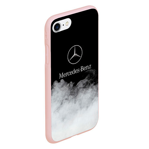 Чехол iPhone 7/8 матовый Mercedes-Benz Облака / 3D-Светло-розовый – фото 2
