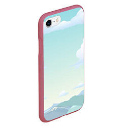 Чехол iPhone 7/8 матовый Чистая природа, цвет: 3D-малиновый — фото 2