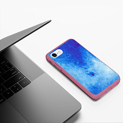 Чехол iPhone 7/8 матовый Заморозки, цвет: 3D-малиновый — фото 2