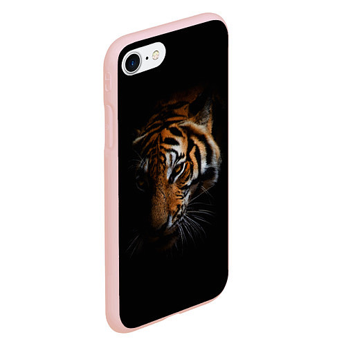 Чехол iPhone 7/8 матовый Год тигра Голова / 3D-Светло-розовый – фото 2