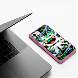 Чехол iPhone 7/8 матовый Toca Boca: Весельчак, цвет: 3D-малиновый — фото 2