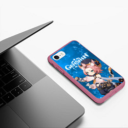 Чехол iPhone 7/8 матовый ДИОНА DIONA КРИО, цвет: 3D-малиновый — фото 2