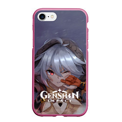Чехол iPhone 7/8 матовый Genshin Impact: Razor Genshin, цвет: 3D-малиновый