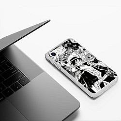 Чехол iPhone 7/8 матовый Ван Пис, One Piece, манга, цвет: 3D-белый — фото 2