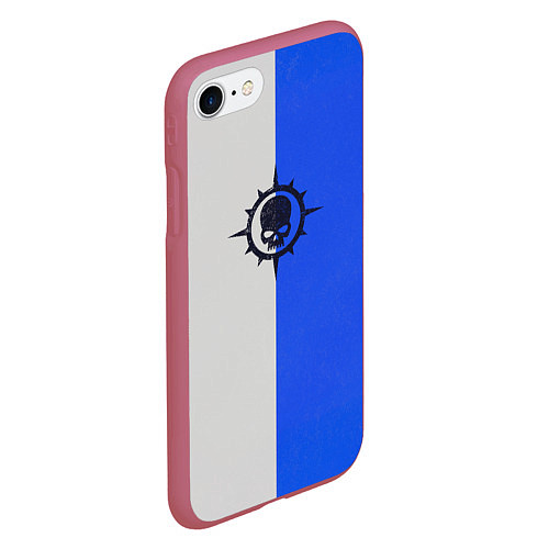 Чехол iPhone 7/8 матовый Новамарины цвет ордена / 3D-Малиновый – фото 2