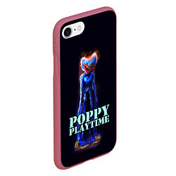 Чехол iPhone 7/8 матовый Poppy Playtime, цвет: 3D-малиновый — фото 2