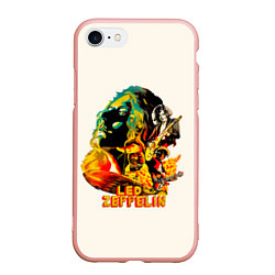 Чехол iPhone 7/8 матовый Группа Led Zeppelin арт