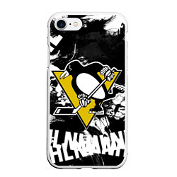 Чехол iPhone 7/8 матовый Питтсбург Пингвинз Pittsburgh Penguins
