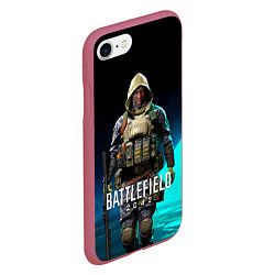 Чехол iPhone 7/8 матовый Battlefield 2042 - Ирландец, цвет: 3D-малиновый — фото 2