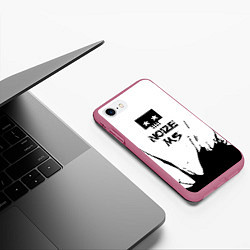 Чехол iPhone 7/8 матовый Noize MC Нойз МС 1, цвет: 3D-малиновый — фото 2
