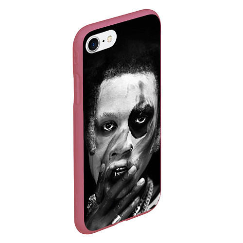 Чехол iPhone 7/8 матовый Denzel clown / 3D-Малиновый – фото 2