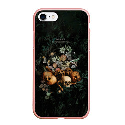 Чехол iPhone 7/8 матовый Дауншифтинг, цвет: 3D-светло-розовый
