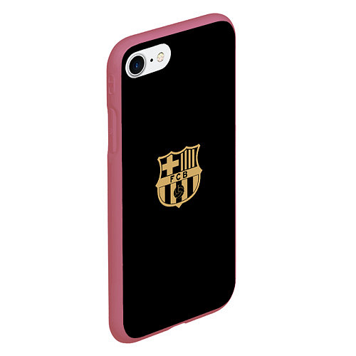 Чехол iPhone 7/8 матовый Golden Barca / 3D-Малиновый – фото 2