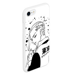 Чехол iPhone 7/8 матовый Токийские мстители, Дракен, цвет: 3D-белый — фото 2