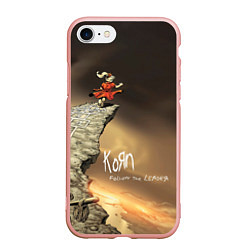 Чехол iPhone 7/8 матовый Follow the Leader - Korn, цвет: 3D-светло-розовый