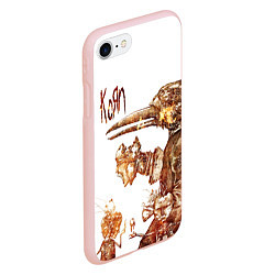 Чехол iPhone 7/8 матовый Untitled - Korn, цвет: 3D-светло-розовый — фото 2