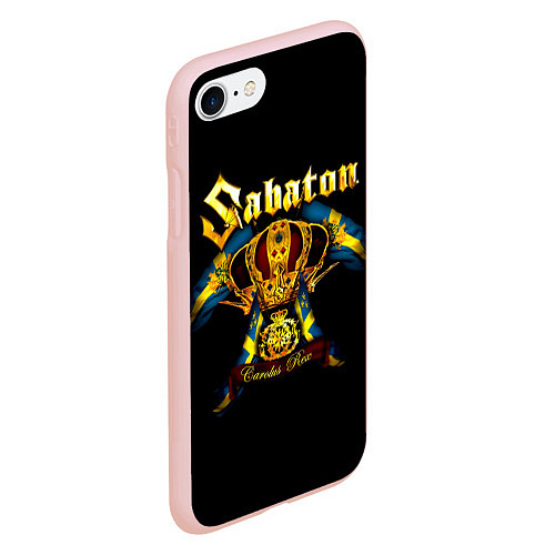 Чехол iPhone 7/8 матовый Carolus Rex - Sabaton / 3D-Светло-розовый – фото 2