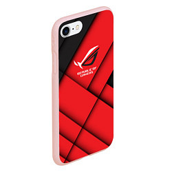 Чехол iPhone 7/8 матовый ROG - republic of gamers, цвет: 3D-светло-розовый — фото 2