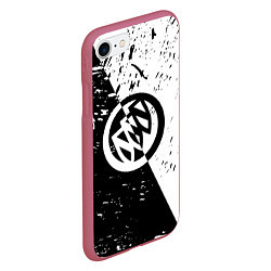 Чехол iPhone 7/8 матовый Buick Black and White Grunge, цвет: 3D-малиновый — фото 2