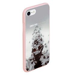 Чехол iPhone 7/8 матовый Living Things - Linkin Park, цвет: 3D-светло-розовый — фото 2