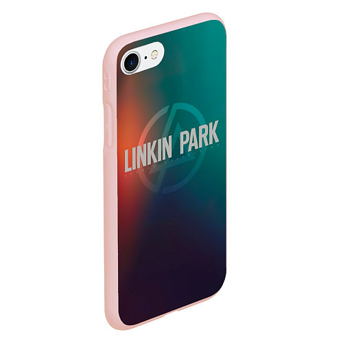 Чехол iPhone 7/8 матовый Studio Collection - Linkin Park / 3D-Светло-розовый – фото 2