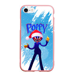 Чехол iPhone 7/8 матовый Новогодний Poppy Playtime, цвет: 3D-баблгам