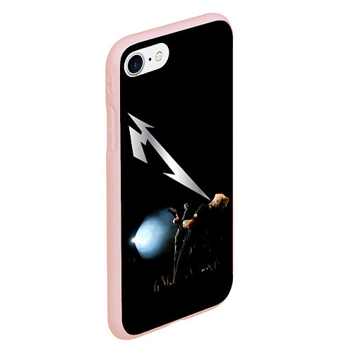 Чехол iPhone 7/8 матовый Quebec Magnetic - Metallica / 3D-Светло-розовый – фото 2