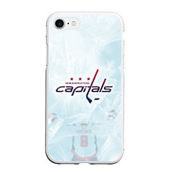 Чехол iPhone 7/8 матовый Washington Capitals Ovi8 Ice theme, цвет: 3D-белый