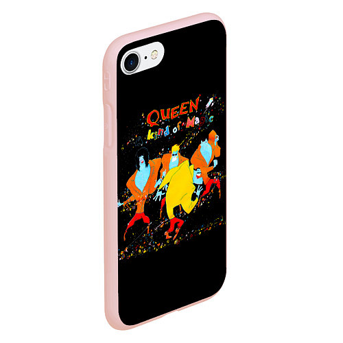 Чехол iPhone 7/8 матовый A Kind of Magic - Queen / 3D-Светло-розовый – фото 2