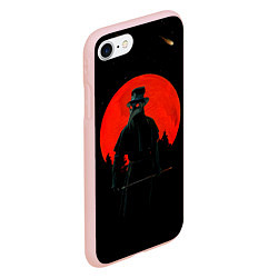 Чехол iPhone 7/8 матовый Plague doctor ЧУМНОЙ ДОКТОР, цвет: 3D-светло-розовый — фото 2