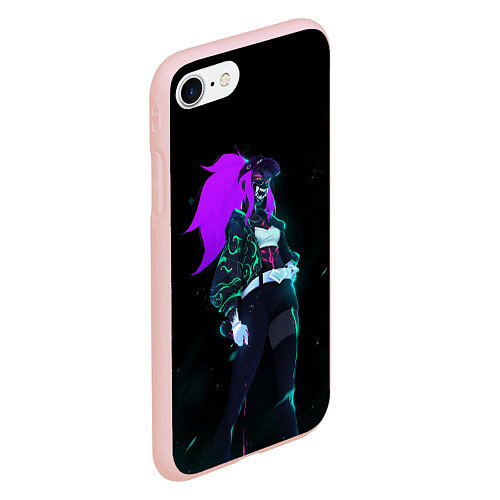 Чехол iPhone 7/8 матовый Акали KDA / 3D-Светло-розовый – фото 2