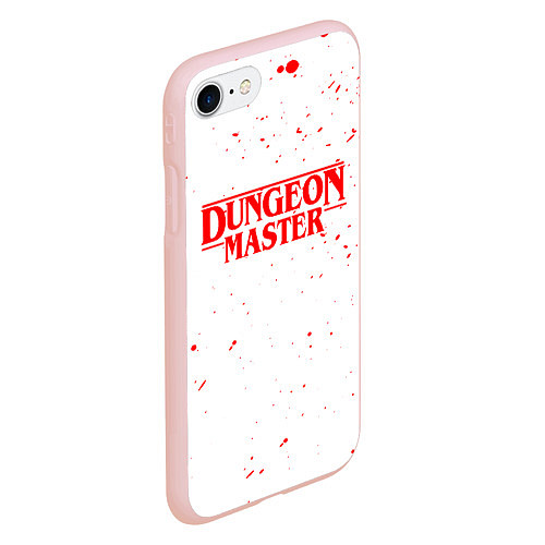 Чехол iPhone 7/8 матовый DUNGEON MASTER BLOOD ГАЧИМУЧИ БЕЛЫЙ / 3D-Светло-розовый – фото 2