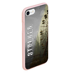 Чехол iPhone 7/8 матовый СТАЛКЕР 2 КОЛЕСО ОБОЗРЕНИЯ, цвет: 3D-светло-розовый — фото 2