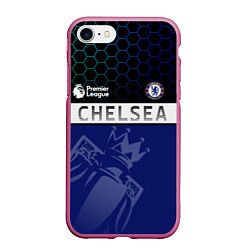 Чехол iPhone 7/8 матовый FC Chelsea London ФК Челси Лонон