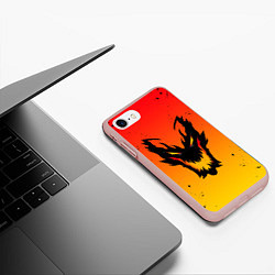 Чехол iPhone 7/8 матовый DOTA SHADOW FIEND FIRE, цвет: 3D-светло-розовый — фото 2