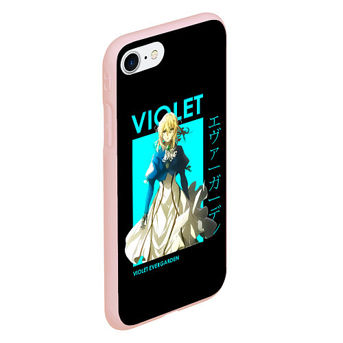 Чехол iPhone 7/8 матовый VIOLET - Violet Evergarden / 3D-Светло-розовый – фото 2