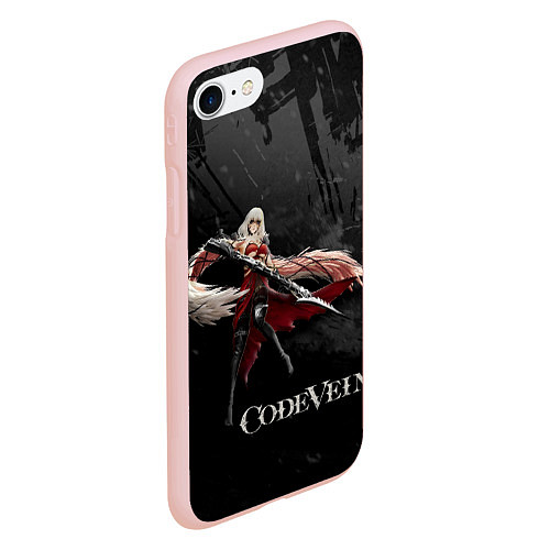 Чехол iPhone 7/8 матовый Ева Ру Code Vein / 3D-Светло-розовый – фото 2