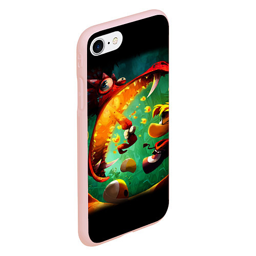 Чехол iPhone 7/8 матовый Rayman Legend / 3D-Светло-розовый – фото 2