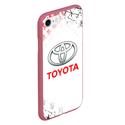 Чехол iPhone 7/8 матовый TOYOTA SAMURAI JAPAN AUTO / 3D-Малиновый – фото 2