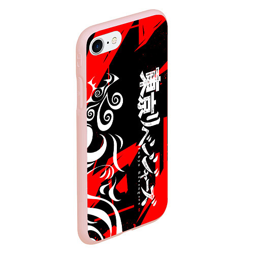 Чехол iPhone 7/8 матовый TOKYO REVENGERS ТОСВА RED VER / 3D-Светло-розовый – фото 2