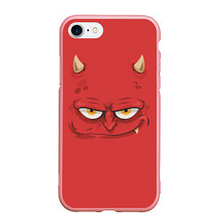 Чехол iPhone 7/8 матовый Дьявол носит красный