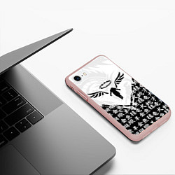 Чехол iPhone 7/8 матовый WALHALLA TEAM ИЕРОГЛИФЫ TOKYO REVENGERS, цвет: 3D-светло-розовый — фото 2