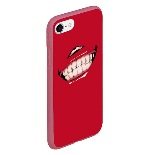 Чехол iPhone 7/8 матовый Sukunas Smile / 3D-Малиновый – фото 2